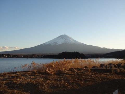 大石公園からの富士山の写真