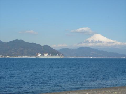 三保からの富士山写真